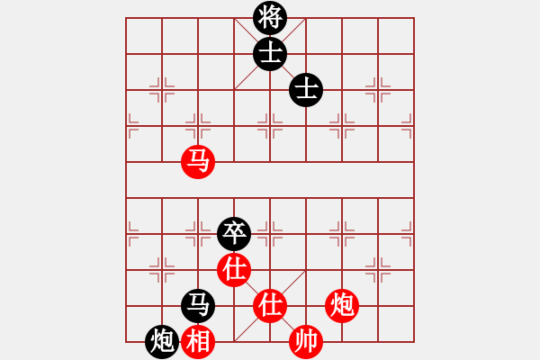 象棋棋譜圖片：打擂代理(無上)-和-不游泳的魚(日帥)順炮直車對橫車 紅仕角炮 - 步數(shù)：170 