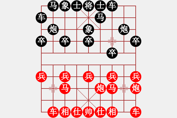 象棋棋譜圖片：紅勝_中國(guó)象棋-雷電模擬器_BUGCHESS_AVX2_65步_20240213144740277.xqf - 步數(shù)：10 