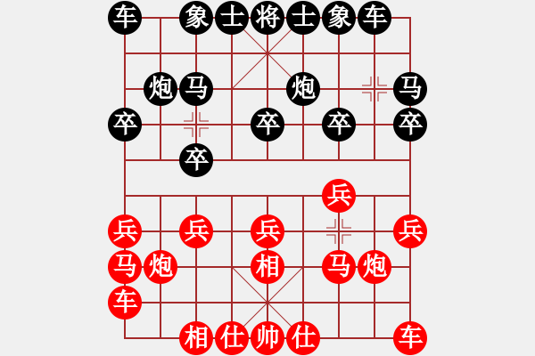 象棋棋譜圖片：臺中樂成宮 江世禾 六段 先負 林國碇 七段 - 步數(shù)：10 