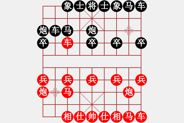 象棋棋譜圖片：涉雪迷茫 [紅] -VS- 橫才俊儒[292832991][黑] - 步數(shù)：10 