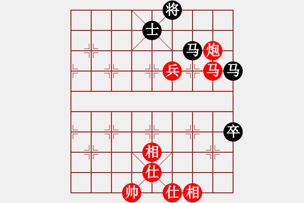 象棋棋譜圖片：先勝網(wǎng)絡(luò)棋手（起馬對中炮） - 步數(shù)：110 