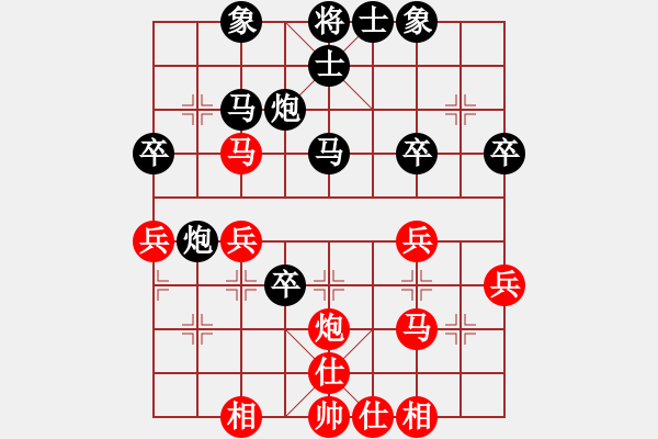 象棋棋譜圖片：剪刀(9星)-和-wxqyb(9星) - 步數(shù)：40 