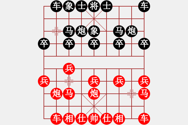 象棋棋譜圖片：小寶[紅] -紅先勝- Eason Z[黑] - 步數(shù)：10 