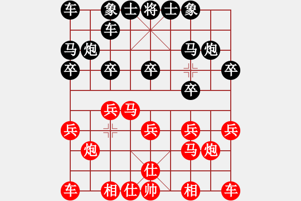 象棋棋譜圖片：第一名(9星)-勝-我想喝啤酒(8星) - 步數(shù)：10 