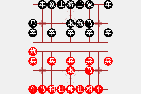 象棋棋譜圖片：巡河炮實(shí)戰(zhàn)速勝棋譜（三） - 步數(shù)：10 