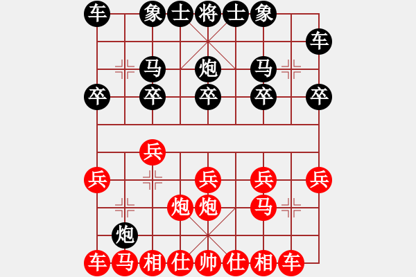 象棋棋譜圖片：低調(diào)[379422115] -VS- 橫才俊儒[292832991] - 步數(shù)：10 