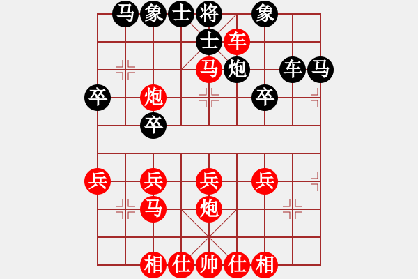 象棋棋譜圖片：橫才俊儒[292832991] -VS- 下棋快樂[824809533] - 步數(shù)：33 