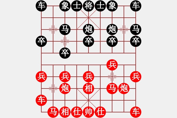 象棋棋谱图片：中国澳门 李锦欢 和 越南 赖理兄 - 步数：10 