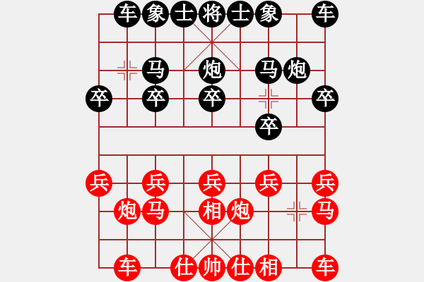 象棋棋譜圖片：龍門★芳棋[893812128] -VS- 星期八[1486308997] - 步數(shù)：10 