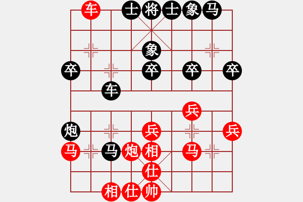 象棋棋譜圖片：五七炮對屏風(fēng)馬進(jìn)３卒w0046a2*m - 步數(shù)：20 