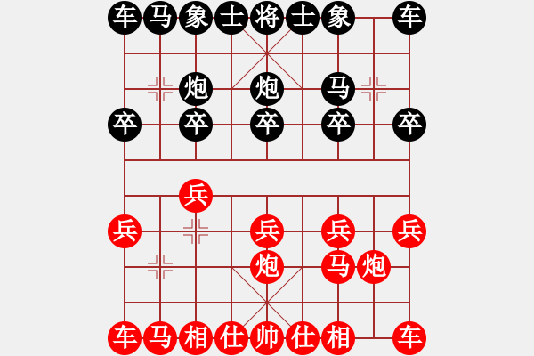 象棋棋譜圖片：紅棋開局庫 - 步數(shù)：6 