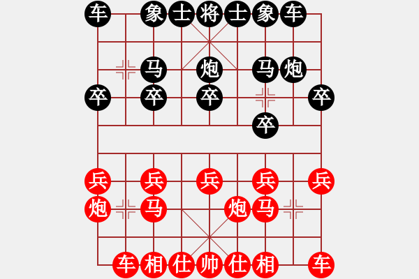 象棋棋譜圖片：葬心紅勝上善若水ok【仕角炮對右中炮】 - 步數(shù)：10 