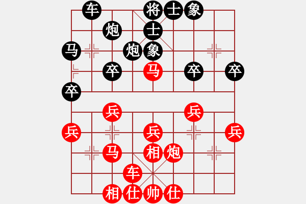 象棋棋譜圖片：王國敏 先勝 張鳳鳴 - 步數(shù)：30 