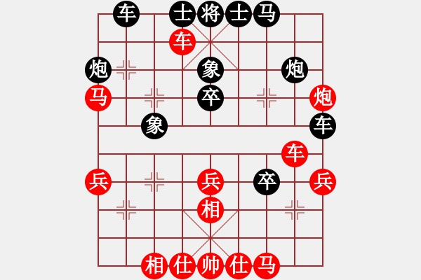象棋棋谱图片：金梦(2段)-负-开江盘河马(5段) - 步数：40 