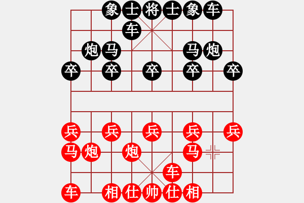 象棋棋譜圖片：張煥波勝姜曉（一特咖啡） - 步數：10 