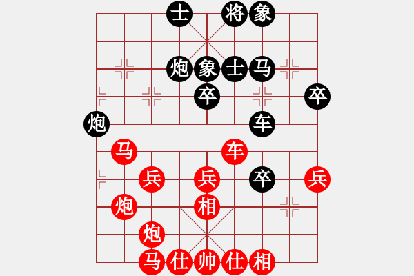 象棋棋譜圖片：lnsjzsbjl(7段)-勝-空襲加沙(3段)五七炮對屏風(fēng)馬進(jìn)７卒 紅左直車對黑右直車左炮過河 - 步數(shù)：53 