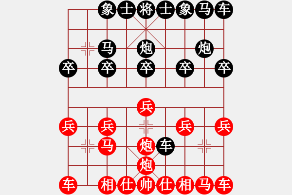 象棋棋譜圖片：5555[2871235530] -VS- 橫才俊儒[292832991] - 步數(shù)：10 