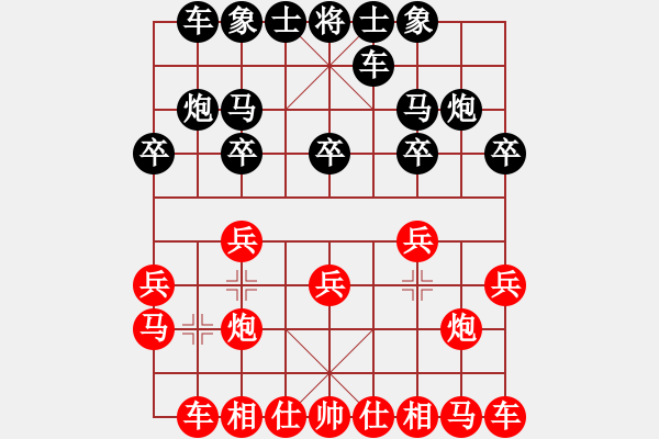 象棋棋譜圖片：象棋愛好者 VS 高級棋士 - 步數(shù)：10 