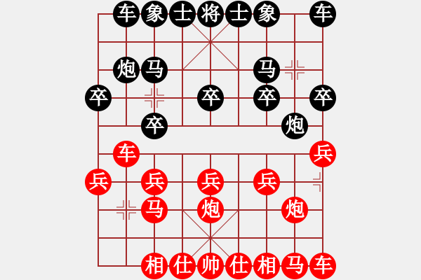象棋棋谱图片：王德华（业7-1）先负夏志虎（8-1） - 步数：10 