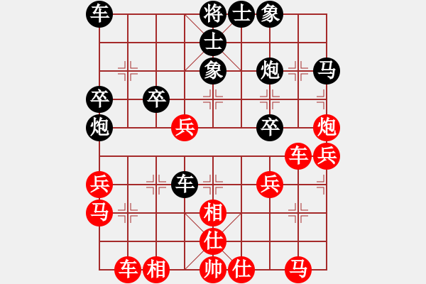 象棋棋谱图片：张彬 和 孟辰.pgn - 步数：40 