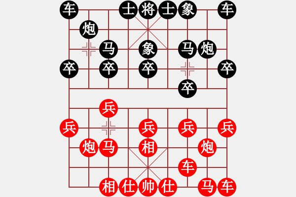 象棋棋譜圖片：姚捷方     先勝 梁國誼     - 步數(shù)：10 