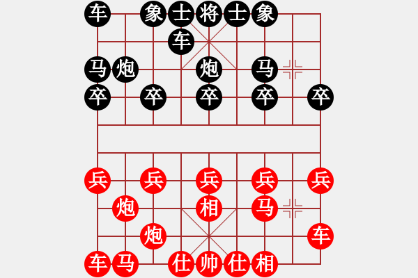 象棋棋譜圖片：天涼好個(gè)秋[171858203] -VS- 橫才俊儒[292832991] - 步數(shù)：10 