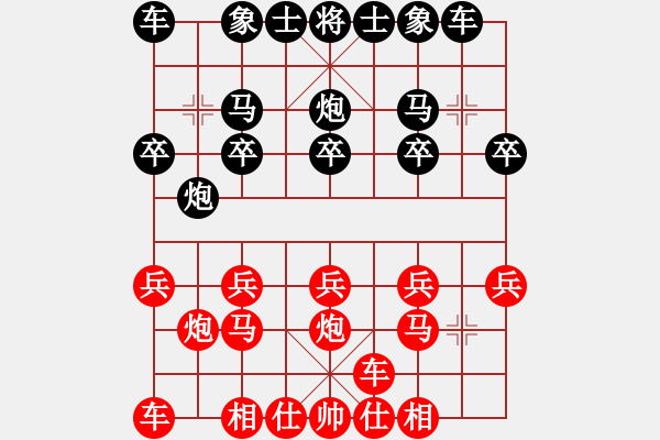 象棋棋譜圖片：小兵壓境(月將)-勝-陶都棋士(月將) 順炮橫車的補充認識 - 步數(shù)：10 