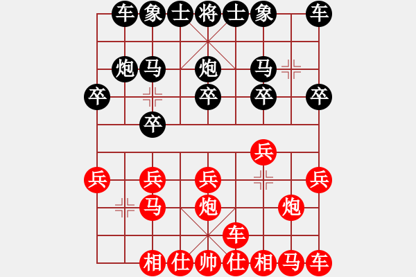 象棋棋譜圖片：熱血盟●溫柔一刀[紅] -VS- 瀟灑哥陳刀仔[黑] - 步數(shù)：10 