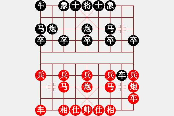 象棋棋譜圖片：《學(xué)習(xí)大師后手》后補列炮單提馬右炮巡河左車過河破起馬局轉(zhuǎn)中炮盤頭馬右橫車 - 步數(shù)：10 