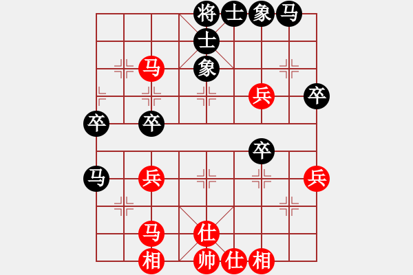 象棋棋譜圖片：中炮三兵對(duì)屏風(fēng)馬左炮封車分析 - 步數(shù)：50 