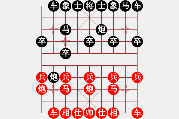 象棋棋譜圖片：1 - 步數(shù)：10 