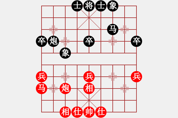 象棋棋譜圖片：品棋茶茶[紅] -VS- 品棋_千里追蹤[黑] - 步數(shù)：44 