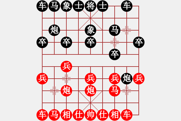 象棋棋譜圖片：棋心閣☆皓d鈞[541340729] 先負(fù) 棋心閣芳棋[892347242] - 步數(shù)：10 