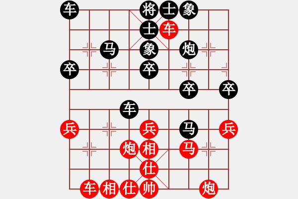 象棋棋譜圖片：十番戰(zhàn)第5局郝濤先勝馮海軍 - 步數(shù)：30 