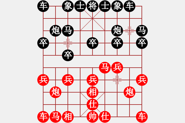 象棋棋譜圖片：因?yàn)樗訹1245437518] -VS- 未婚女[2444521503] - 步數(shù)：10 