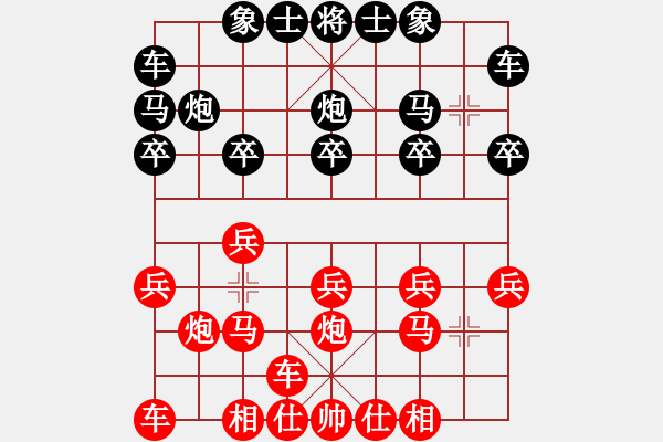 象棋棋谱图片：第十局 江宁鲍子波(二先) 平阳谢侠逊(和) - 步数：10 