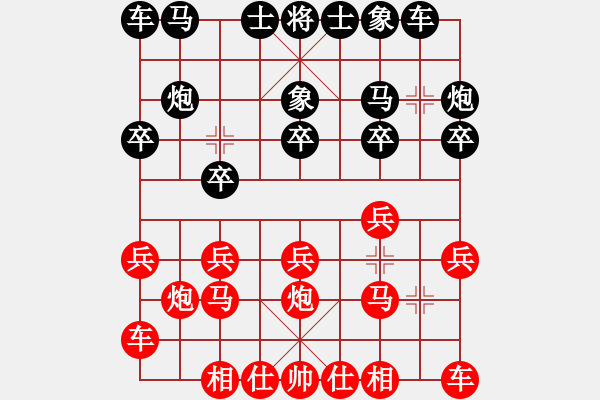 象棋棋譜圖片：日照象棋俱樂部-本格實戰(zhàn)中的一局 - 步數(shù)：10 