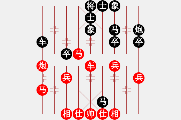 象棋棋譜圖片：雪擁蘭關(guān)(8段)-負(fù)-高棋迷迷(9段) - 步數(shù)：40 