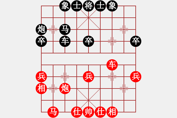 象棋棋譜圖片：2006年弈天迪瀾杯聯(lián)賽第七輪：名劍之老手(6段)-和-聽(tīng)雨軒蘇姑(9級(jí)) - 步數(shù)：40 