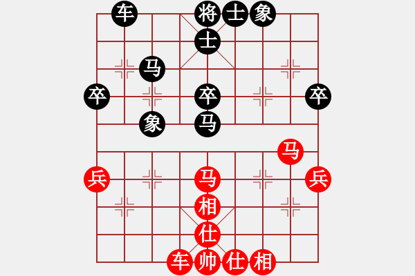 象棋棋譜圖片：皓程先和梓翰20190706（已評(píng)） - 步數(shù)：40 