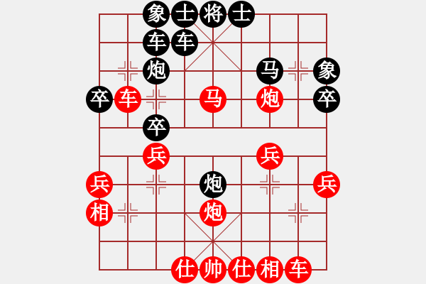 象棋棋譜圖片：飛揚天下(9級)-勝-zxyljc(1段) - 步數(shù)：30 