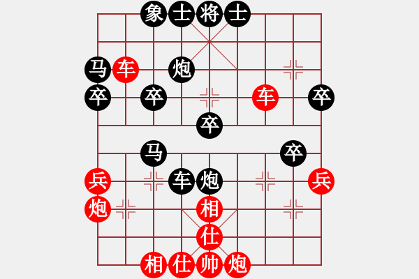 象棋棋譜圖片：中象道場(chǎng)奮(9段)-和-決戰(zhàn)象棋二(6段) - 步數(shù)：40 