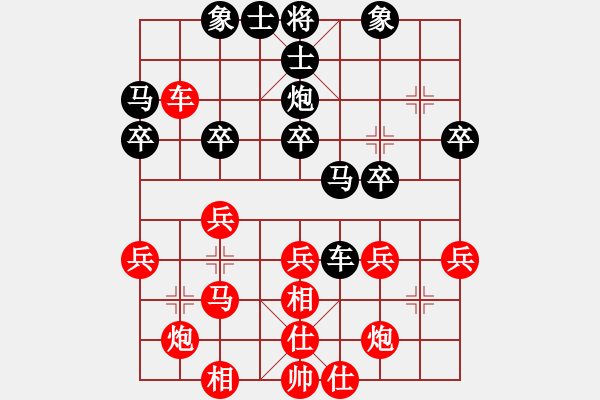 象棋棋譜圖片：bbboy002(4級)-勝-正陽第十名(9級) - 步數(shù)：30 