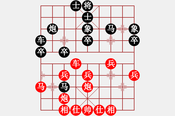 象棋棋譜圖片：4--04---許銀川---馬8進(jìn)7 馬三進(jìn)一---兵五進(jìn)一 - 步數(shù)：30 