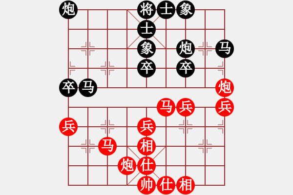 象棋棋譜圖片：葬心紅勝lsj31313995866【中炮局】 - 步數(shù)：40 