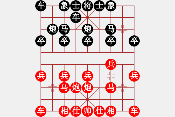 象棋棋譜圖片：太行山[1278539090] -VS- 【中】摩西十戒[609092485] - 步數：10 