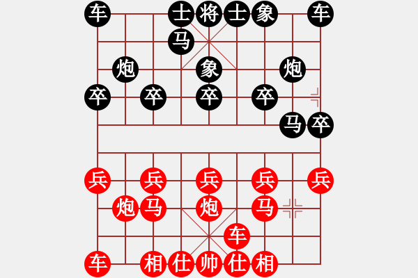 象棋棋譜圖片：橫才俊儒[292832991] -VS- 我是一片云[123783233] - 步數(shù)：10 