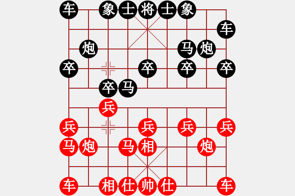 象棋棋譜圖片：尚善若水(9段)-勝-下山王(天帝) - 步數(shù)：10 