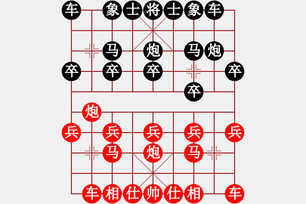 象棋棋譜圖片：太空人[紅] -VS- 負(fù)分太后 魚(yú)[黑](3) - 步數(shù)：10 