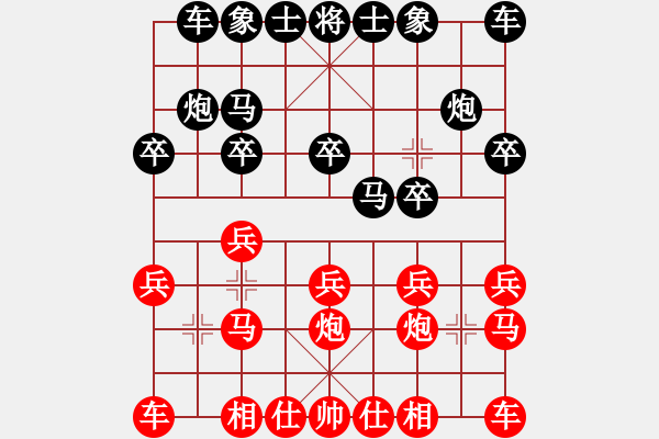 象棋棋譜圖片：楊德琪 先和 王斌 - 步數(shù)：10 